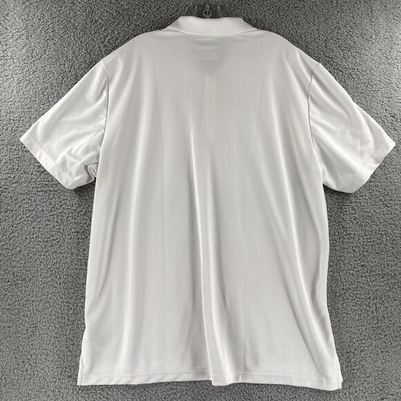NWT Mens Adidas adi perf polo White 2XL Type Golf Shirt 50spf - Picture 6 of 6